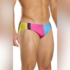 Men’s Turbo Splash Sporti HydroLast Swim Briefs Med 32 NWT